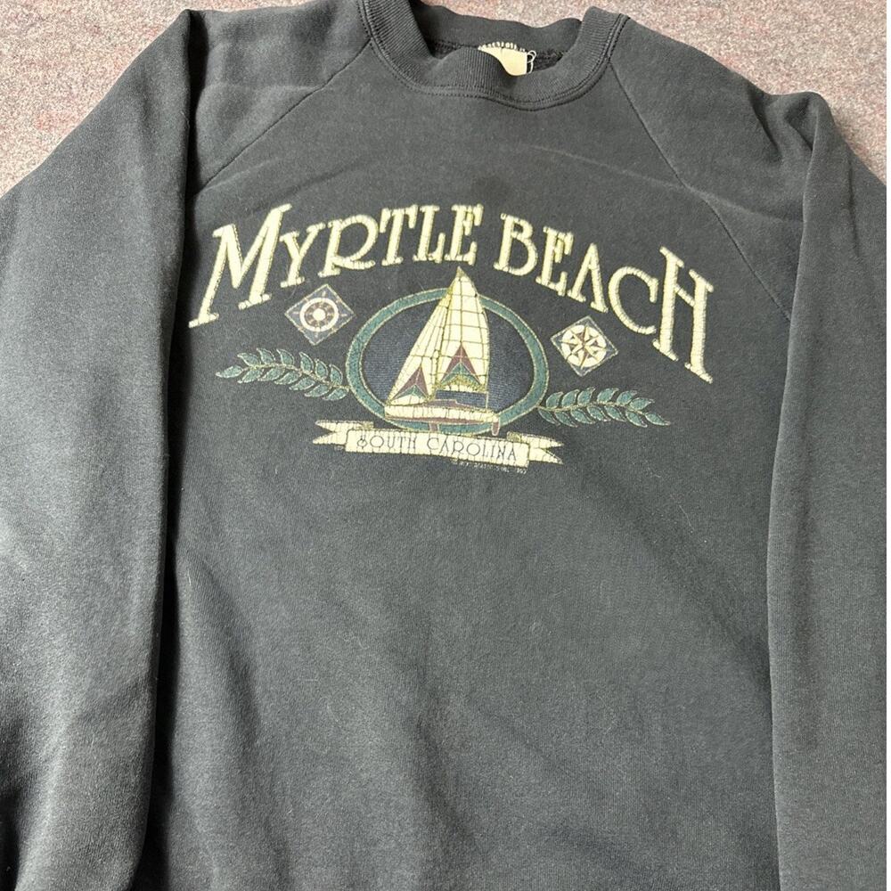 True Vintage 90s Myrtle Beach SC Sweatshirt Pullover Mens Size S Made In USA